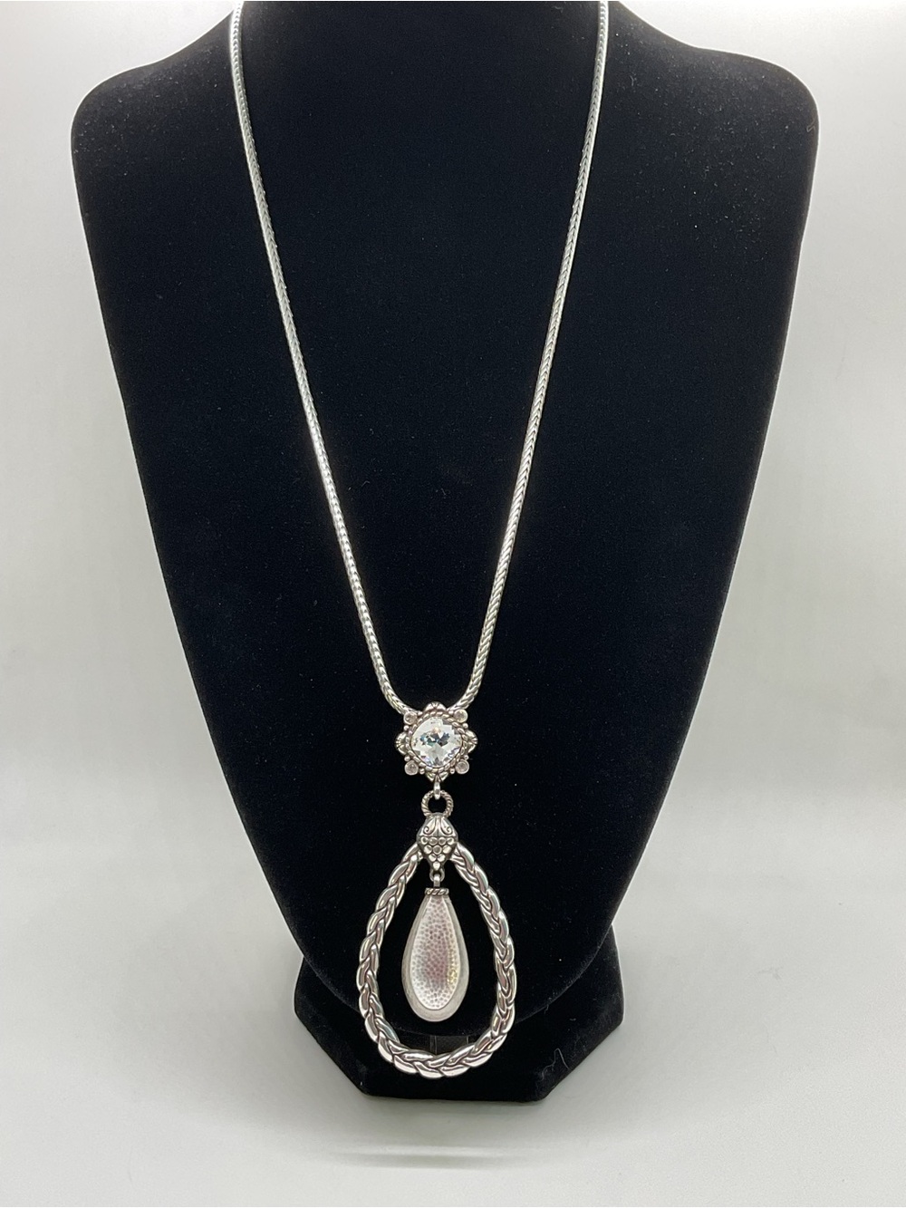 Brighton Let Yourself Shine Silver-Plated Teardrop Pendant Necklace